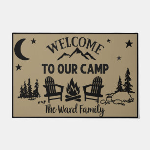 Paillasson Bienvenue À Notre Camp Doormat, Camp Welcome Mat