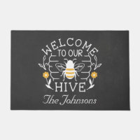 Bienvenue à notre Hive Honey Bee Spring Doormat