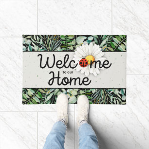 Paillasson Bienvenue à notre Home Ladybug Doormat