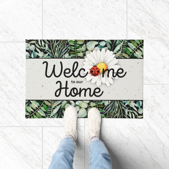 Paillasson Bienvenue à notre Home Ladybug Doormat (Intérieur)