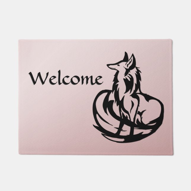 Paillasson Bienvenue à Sly Fox (Devant)