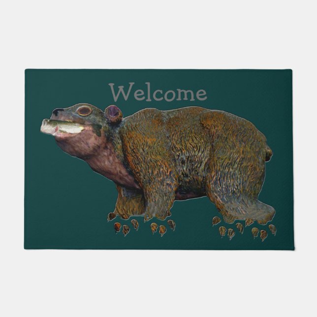 Paillasson Bienvenue à Walnut Bear (Devant)