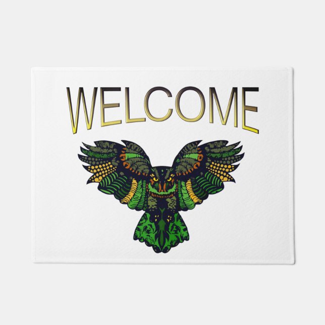 Paillasson Bienvenue au majestic Emerald Owl (Devant)
