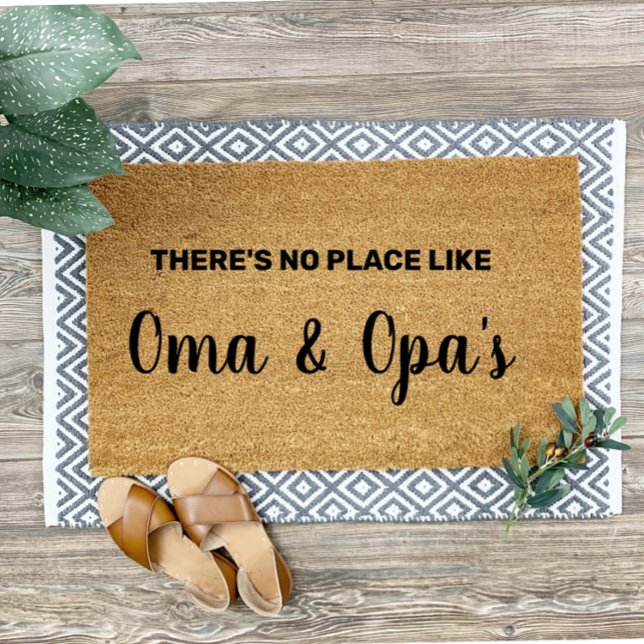 Paillasson Bienvenue aux grands-parents Oma Opa personnalisés (Créateur téléchargé)