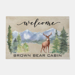 Paillasson Bienvenue Cabine Lodge Deer Mountain home