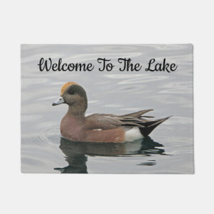 Paillasson Bienvenue Canard photo Wigeon Calm Water Lake Hous