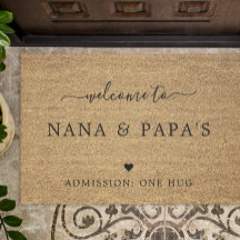 Bienvenue chez Nana & Papa's House FAUX Coir
