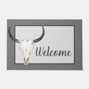 Paillasson Bienvenue crâne de Longhorn