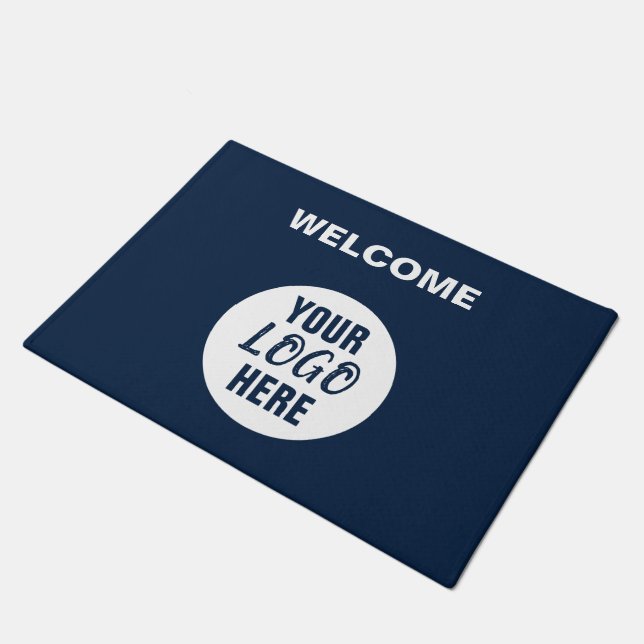 Paillasson Bienvenue dans le logo de votre entreprise (Incliné)