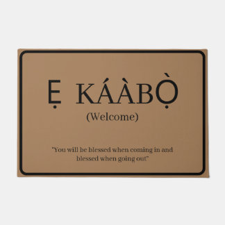 Paillasson Bienvenue  | Ekaabo Yoruba Porte Mat