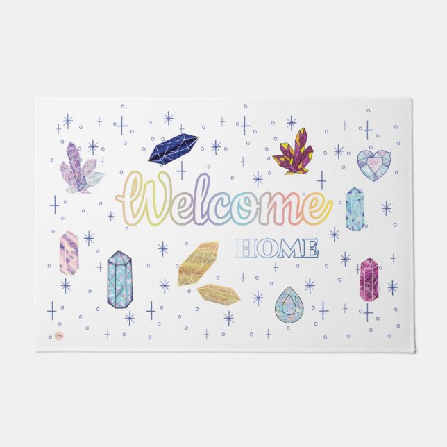 Paillasson Bienvenue Home Diamants Doormat (Devant)