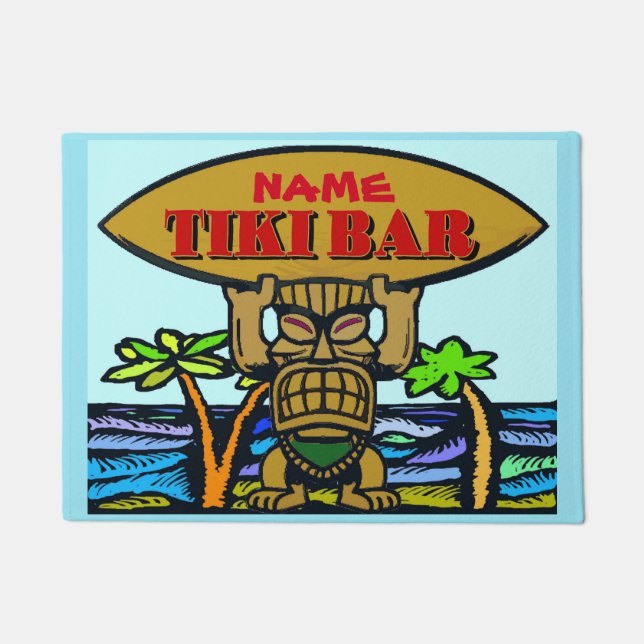 Paillasson Bienvenue Mat, Tiki BAr (Devant)