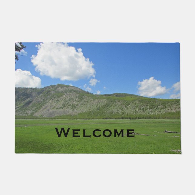 Paillasson Bienvenue Parc national Yellowstone Paysage photo (Devant)
