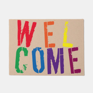 Paillasson Bienvenue Rainbow