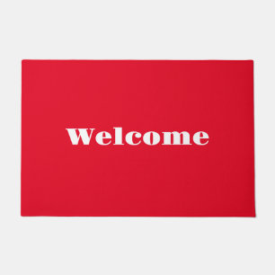 Paillasson Bienvenue rouge