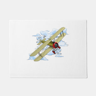 Paillasson Biplane d'aviation classique