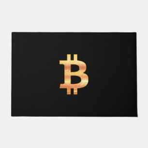 Paillasson Black Bitcoin Vendredi Porte Mat