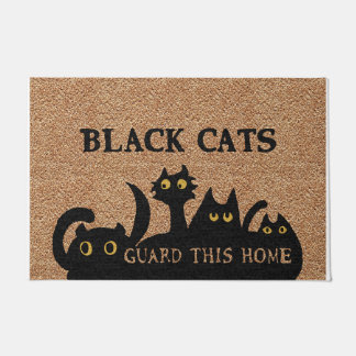 Paillasson Black Cats Guard This Home