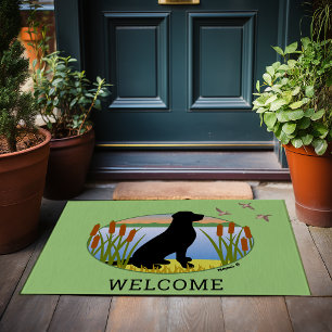 Paillasson Black Labrador Birg Sunset Oval