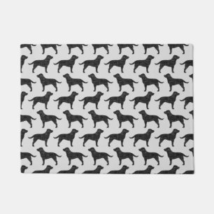 Paillasson Black Labrador Retriever Silhouettes Chiens Motif