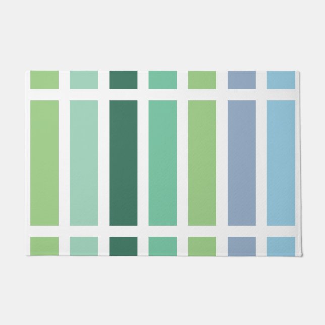 Paillasson Bleu et vert (Devant)