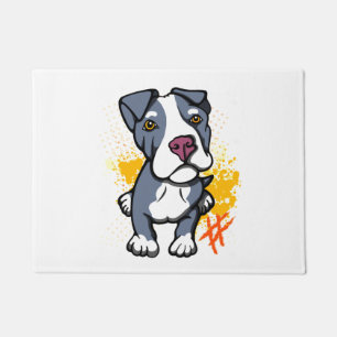 Paillasson Bleu Pit Bull