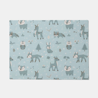 Paillasson Bleu Sleepy Little Woodland Critère