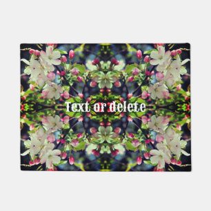 Paillasson Blossoms de crabe printanière personnalisés