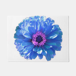 Paillasson Blue Daisy, fleur bleue, floral bleu