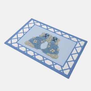 Paillasson Blue Staffordshire Chiens Ginger Jars