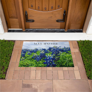 Paillasson Bluebonnets Blue Flowers Texas texan Floral