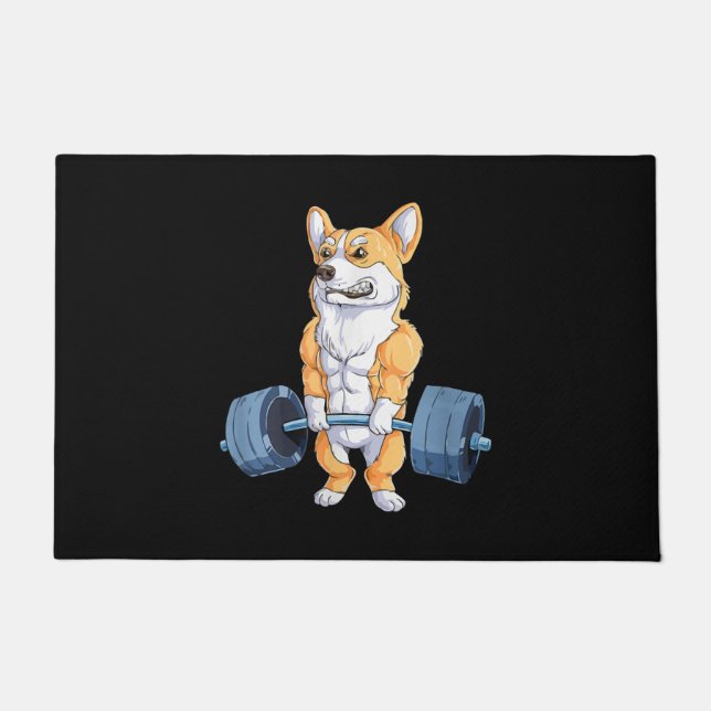 Paillasson Bodybuilder Corgi de levage d'alimentation (Devant)