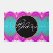 Boho coloré Monogramme Bienvenue