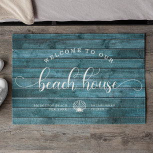 Paillasson Bois Dérivé BIENVENUE À NOTRE Beach House Script P