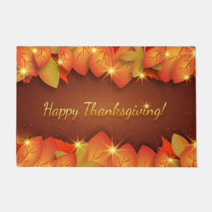 Paillasson Bon thanksgiving Automne Feuilles Porte Mat