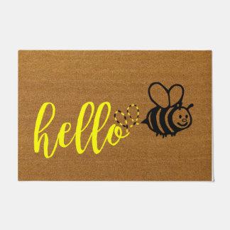 Paillasson Bonjour mat de porte, Mat de bienvenue, Bumblee Be