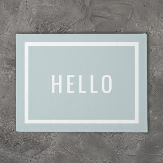 Paillasson Bonjour moderne | Couleurs modifiables
