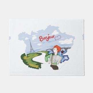 Paillasson Bonjour Paris Dessin