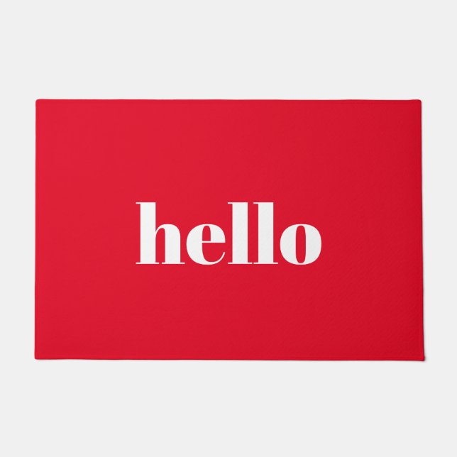 Paillasson Bonjour Red Welcome Mat (Devant)
