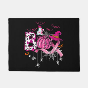 Paillasson Boo Halloween Citrouille Pink Ribbon sorcière Poub