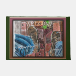 Paillasson Boots de bienvenue à la facilité