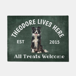 Paillasson Bordure Collie Porte Amoureux des chiens personnal