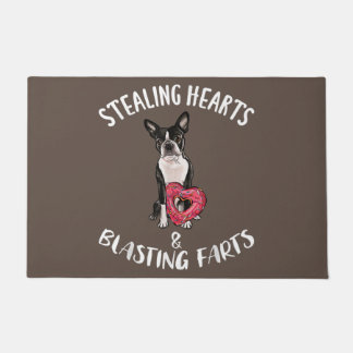 Paillasson Boston Terrier maman, Boston Terrier papa, amoureu