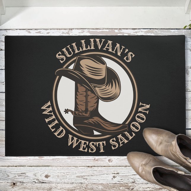 Paillasson Bottes de cowboy Occidentales Wild West personnali (Créateur téléchargé)