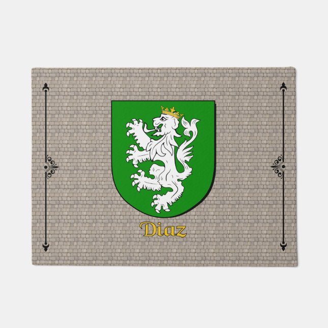 Paillasson Bouclier historique de Diaz sur Cobblestone (Devant)