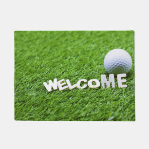 Paillasson Boule de golf et malheur d'accueil sur l'herbe