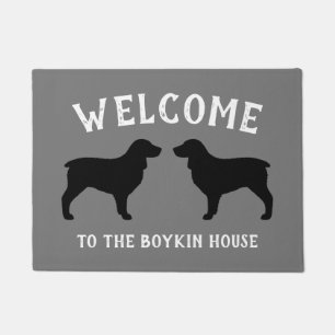 Paillasson Boykin Spaniel Chien race Silhouettes Personnalisé