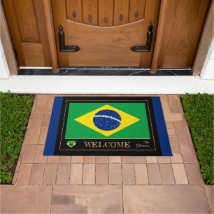 Paillasson Brésil & Brésil Pavillon / sports Bienvenue