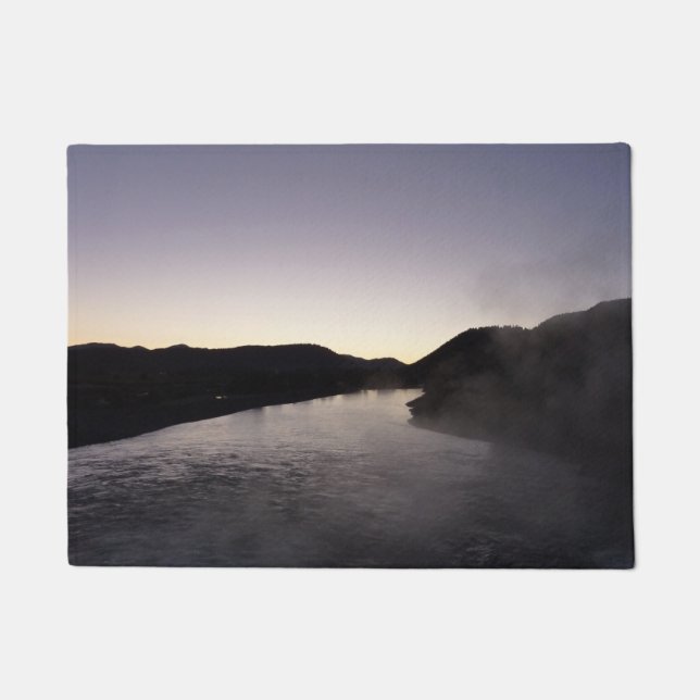 Paillasson Brouillard matinal sur la rivière Jackson à Grand  (Devant)