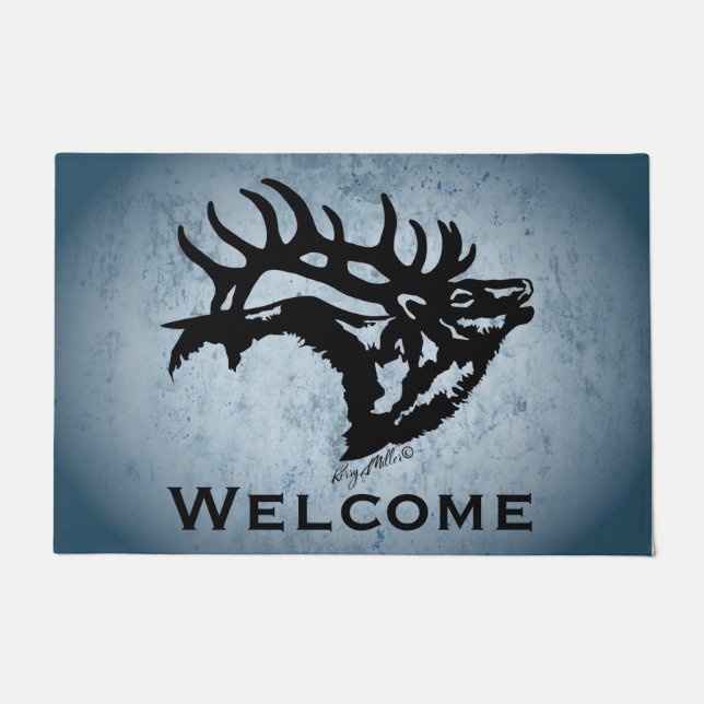 Paillasson Brouillonnement Bull Elk (Devant)